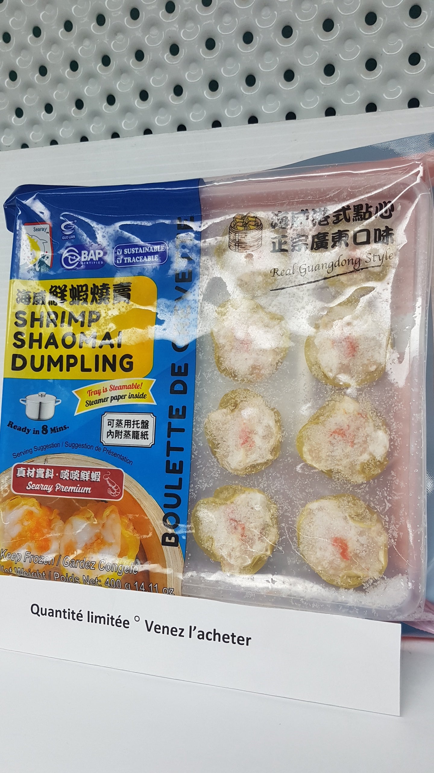 ' SHAO MAI aux crevettes