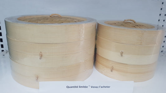 . Panier vapeur en bambou