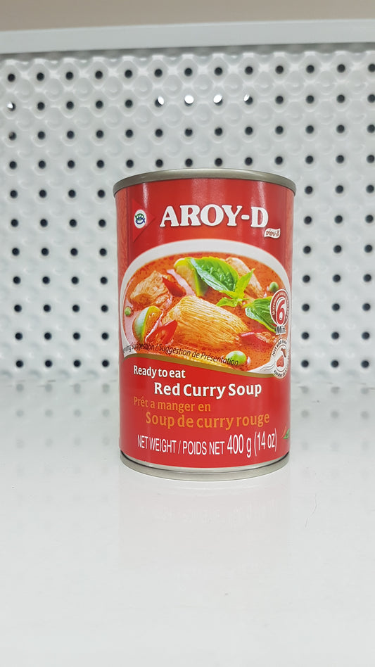 Aroy-D Soupe de curry rouge Prêt à manger  400g