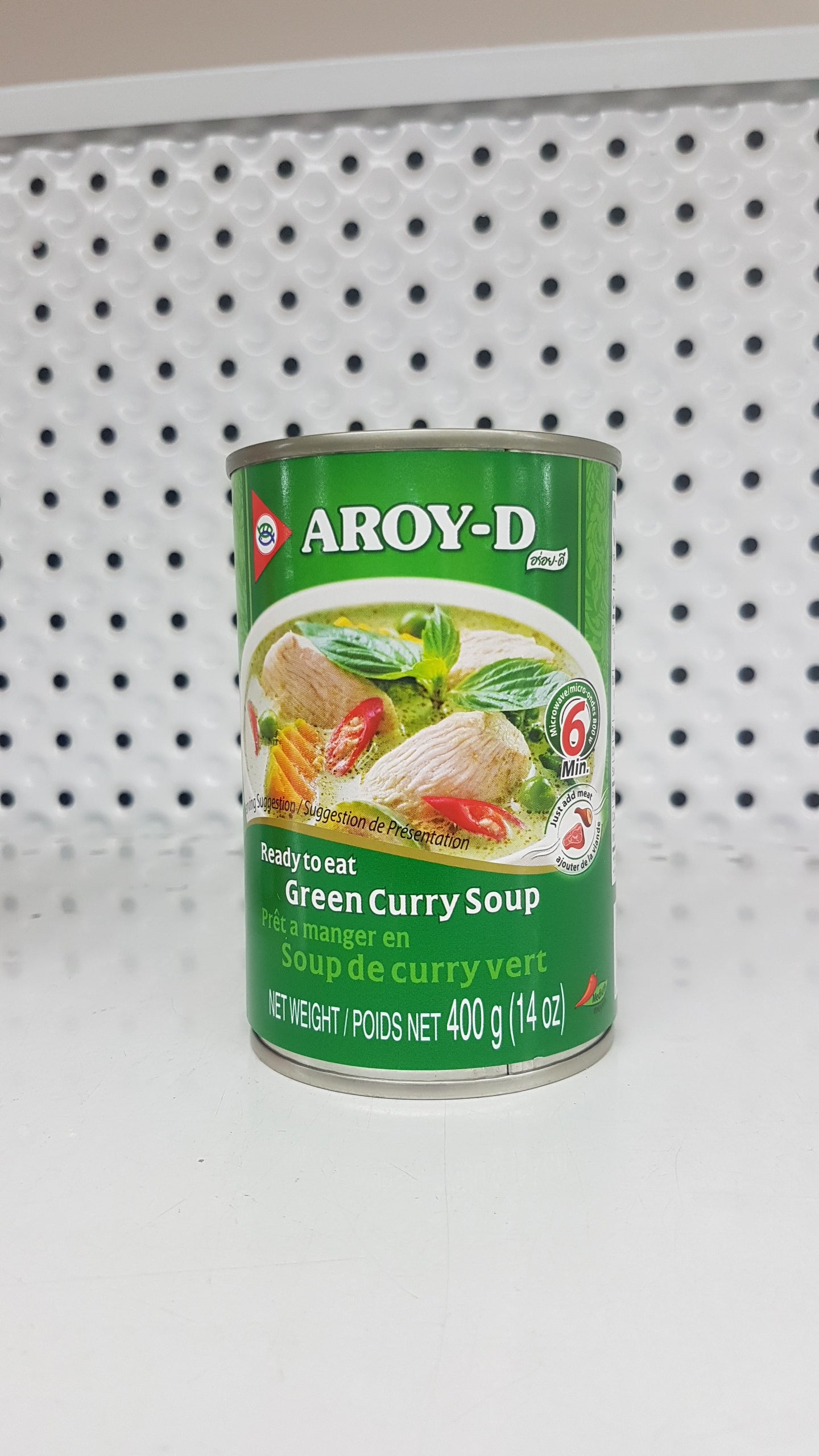 Aroy-D Soupe de curry vert Prêt à manger  400g