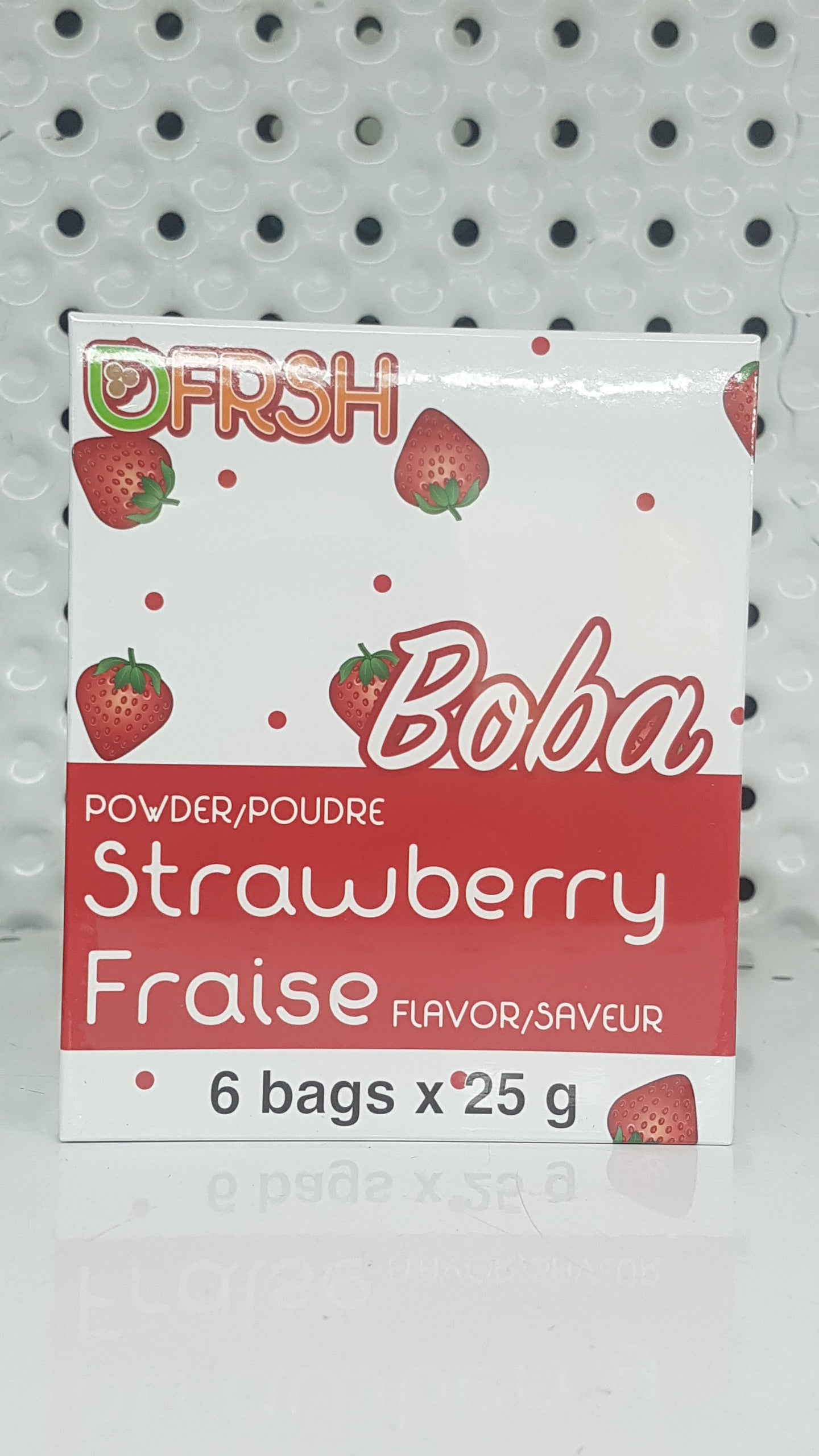 Boba Dubble tea mix à saveur FRAISE 6x25g