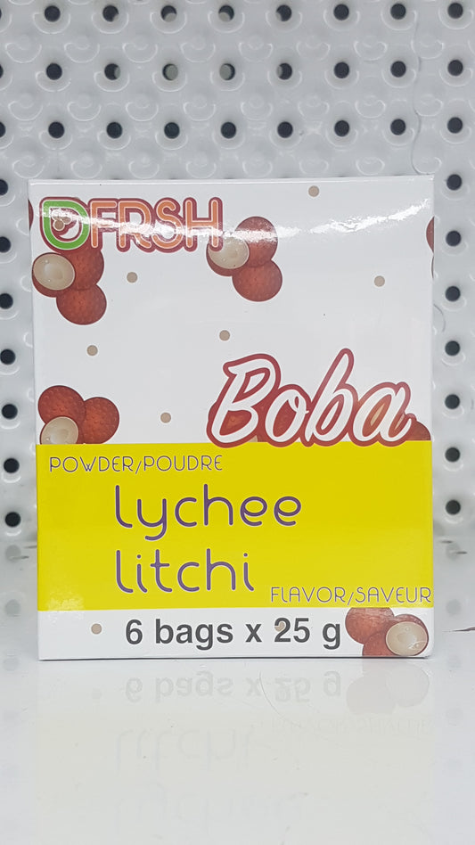 Boba Dubble tea mix à saveur LYCHEE 6x25g