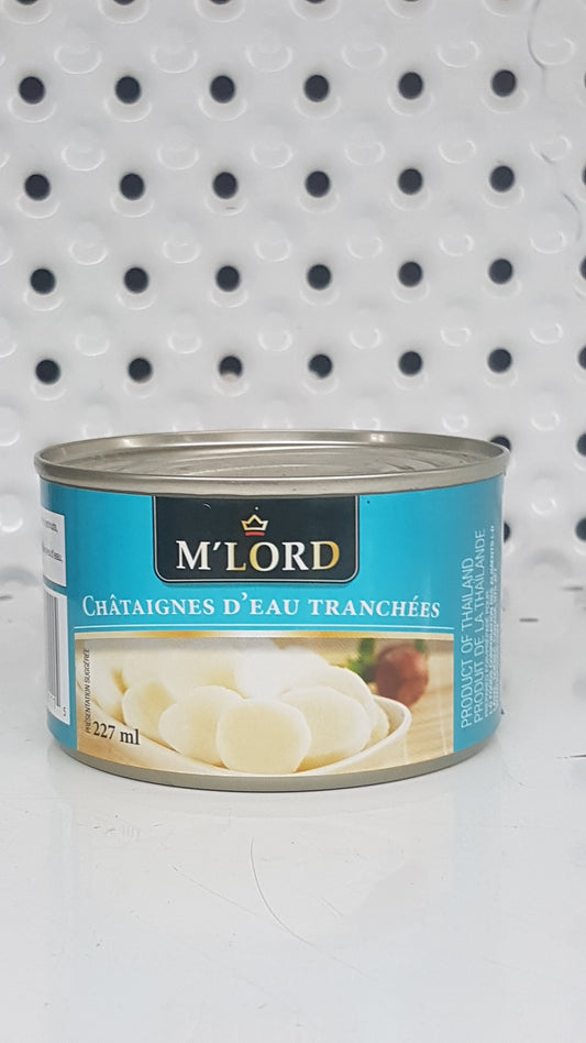 M'Lord Châtaignes d'eau en tranché 227g