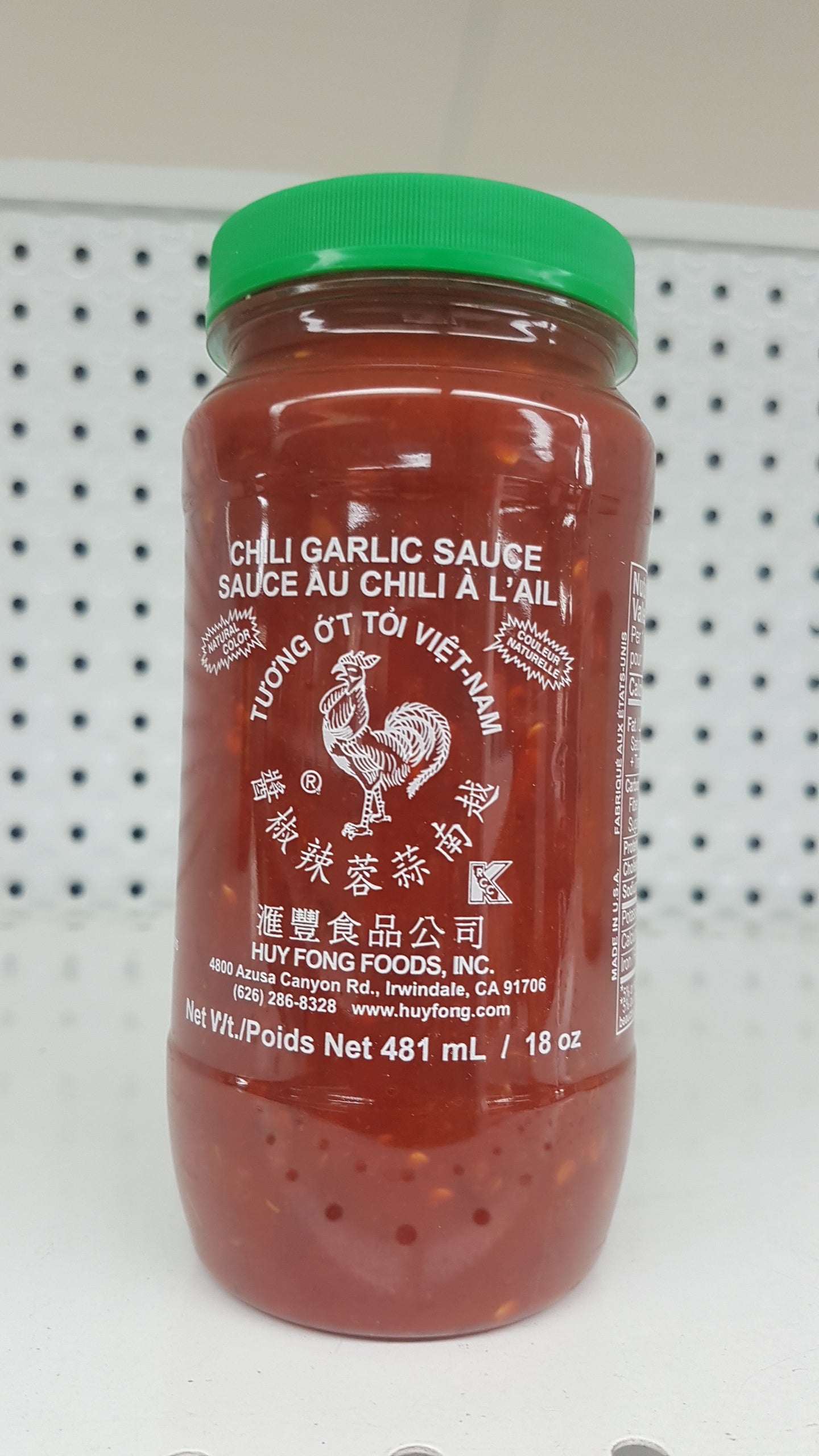 HF Sauce au chili à l'ail  18oz